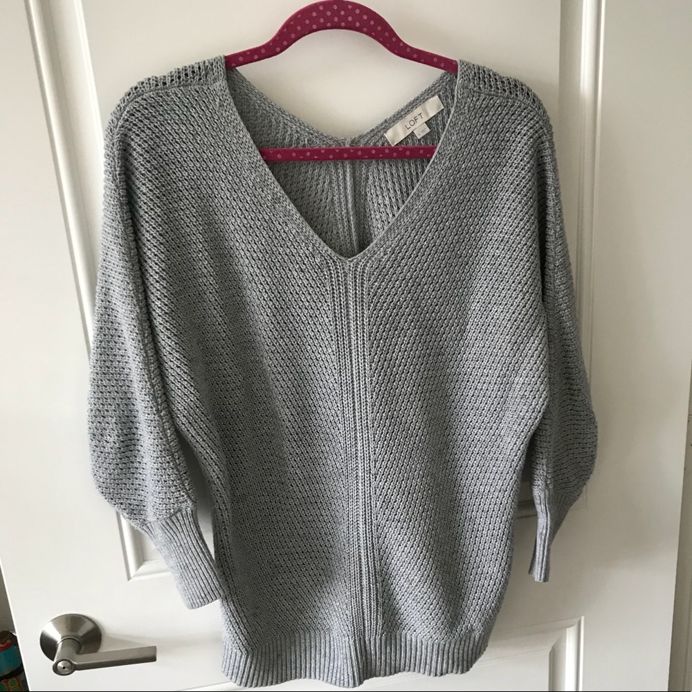 Gray sweater from The Loft